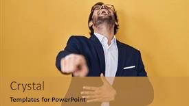  Presentation with shame - Theme with handsome-latin-man-standing-over background and a  colored foreground