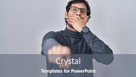  Presentation with shame - Slide set with handsome-latin-man-standing-over background and a  colored foreground