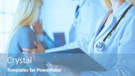  Presentation with male infertility - Cool new theme with handsome-male-doctor-consulting backdrop and a teal colored foreground