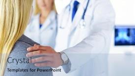  Presentation with male infertility - Slides consisting of handsome-male-doctor-consulting background and a light blue colored foreground