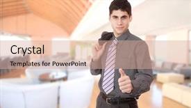  Presentation with lobby - Presentation theme having  background and a  colored foreground