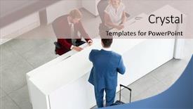  Presentation with respiratory system male anatomy - Audience pleasing PPT layouts consisting of handsome male passenger on reception backdrop and a soft green colored foreground