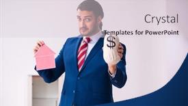  Presentation with realtor - Slides with handsome-male-realtor-working-indoors background and a lemonade colored foreground