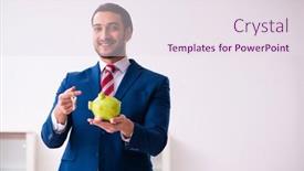  Presentation with realtor - Slides with handsome-male-realtor-working-indoors background and a sky blue colored foreground