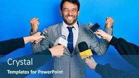  Presentation with business success - Presentation with handsome-man-business-with-beard background and a  colored foreground