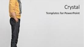  Presentation with wall - Cool new theme with handsome man casually leaning backdrop and a white colored foreground