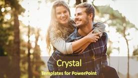  Presentation with give first and u will get back - Presentation design consisting of handsome man giving piggy back background and a tawny brown colored foreground