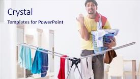  Presentation with ancient egyptian man - PPT theme having handsome man husband doing laundering background and a  colored foreground