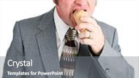  Presentation with ice cream cone - Amazing theme having eating a chocolate ice cream backdrop and a gray colored foreground