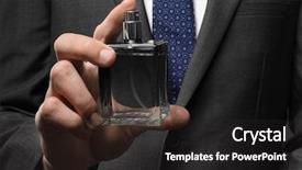  Presentation with formal - PPT layouts featuring handsome man in formal suit background and a  colored foreground