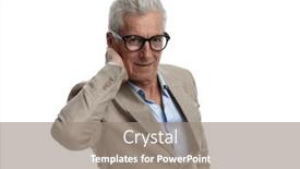  Presentation with 60s - PPT theme having handsome-man-in-his-60s background and a gray colored foreground