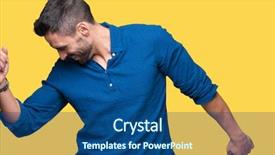 Presentation with dancing music grass - Beautiful PPT theme featuring handsome man over isolated background backdrop and a  colored foreground