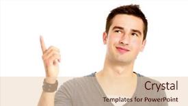  Presentation with electronics labb man - Slide set featuring cape town south africa views of the city and coastline from tabletop mountain background and a seafoam green colored foreground