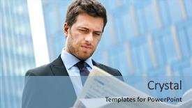  Presentation with newspaper headline - Cool new PPT layouts with close up purple orchid with blur background backdrop and a coral colored foreground