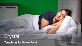  Presentation with insomnia - Audience pleasing theme consisting of disorder - young handsome man suffering backdrop and a gray colored foreground