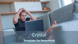  Presentation with free - Amazing theme having handsome-man-watching-his-favorite backdrop and a ocean colored foreground