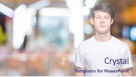  Presentation with simple - PPT layouts featuring handsome man wearing casual white background and a  colored foreground