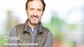  Presentation with more stone cross all things work together - Beautiful presentation featuring handsome man wearing winter vest backdrop and a gray colored foreground