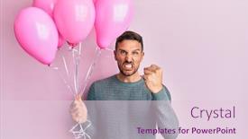  Presentation with beard - Amazing presentation design having handsome-man-with-beard-holding backdrop and a lemonade colored foreground