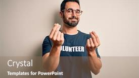  Presentation with payment - Cool new theme with handsome-man-with-beard-wearing backdrop and a coral colored foreground