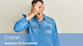  Presentation with womens health case study - Slides having handsome-man-with-beard-wearing background and a teal colored foreground