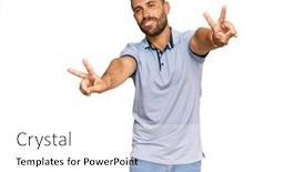  Presentation with beard - Cool new PPT layouts with handsome-man-with-beard-wearing backdrop and a white colored foreground