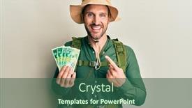  Presentation with explorer - Audience pleasing slide deck consisting of handsome-man-with-beard-wearing backdrop and a ocean colored foreground