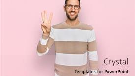  Presentation with beard - Slide set featuring handsome-man-with-beard-wearing background and a lemonade colored foreground