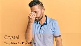  Presentation with beard - Cool new theme with handsome-man-with-beard-wearing backdrop and a yellow colored foreground