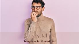  Presentation with beard - Presentation design consisting of handsome-man-with-beard-wearing background and a  colored foreground