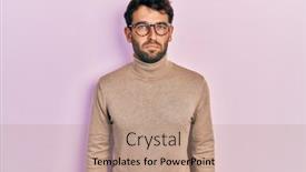  Presentation with beard - PPT theme consisting of handsome-man-with-beard-wearing background and a coral colored foreground