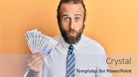  Presentation with swedish - Slides enhanced with handsome-man-with-beard background and a light blue colored foreground