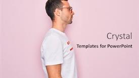  Presentation with face identification - Cool new presentation theme with handsome-man-with-blue-eyes backdrop and a lemonade colored foreground