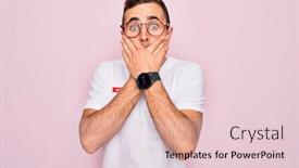  Presentation with name - Amazing presentation design having handsome-man-with-blue-eyes backdrop and a lemonade colored foreground