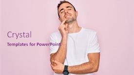  Presentation with blue eyes technology eye scan - Audience pleasing presentation consisting of handsome-man-with-blue-eyes backdrop and a lemonade colored foreground