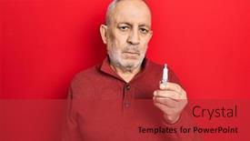  Presentation with spark - Theme featuring handsome-mature-man-holding-spark background and a  colored foreground