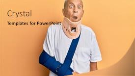  Presentation with cervical - Slide deck featuring handsome-mature-senior-man-wearing background and a yellow colored foreground