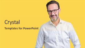  Presentation with simple business - Audience pleasing presentation theme consisting of handsome middle age elegant senior backdrop and a  colored foreground