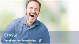  Presentation with elegant furniture design - PPT layouts consisting of handsome middle age elegant senior background and a  colored foreground