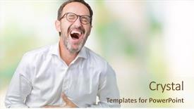  Presentation with elegant man in glasses optics - Beautiful presentation featuring handsome middle age elegant senior backdrop and a  colored foreground