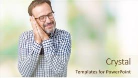  Presentation with elegant - Cool new PPT layouts with handsome middle age elegant senior backdrop and a soft green colored foreground