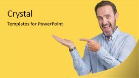  Presentation with middle east camel caravan - Presentation theme consisting of handsome middle age elegant senior background and a  colored foreground