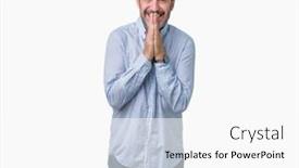  Presentation with forgiveness - Presentation design enhanced with handsome-middle-age-elegant-senior background and a white colored foreground