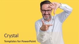  Presentation with elegant - Beautiful presentation featuring handsome middle age elegant senior backdrop and a  colored foreground