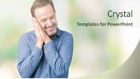  Presentation with elegant - PPT theme featuring handsome middle age elegant senior background and a  colored foreground