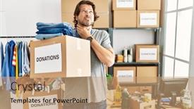  Presentation with sore throat - Slide set featuring handsome-middle-age-man-holding background and a  colored foreground