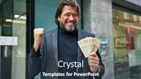  Presentation with danish - PPT layouts with handsome-middle-age-man-holding background and a tawny brown colored foreground