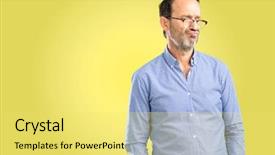  Presentation with egyptian man in make up - Cool new presentation with handsome middle age man making backdrop and a  colored foreground