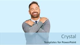  Presentation with self love - Slides having handsome-middle-age-man-wearing background and a light blue colored foreground