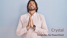  Presentation with hope - PPT layouts consisting of handsome-middle-age-man-wearing background and a  colored foreground